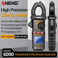 ANENG CM86 Digital Clamp Meter 600A AC/DC Current Voltage Diode NCV Voltage Detection Professional Multimeter Electrician Tools