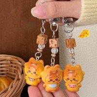 1/3 Pcs Chiikawa 3D Cartoon Keychain Cute And Funny Bib Pendant Backpack Small Pendant