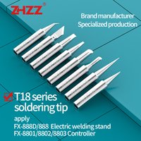 T18 Soldering Iron Tips T18-C1/C2/K/BR02/C3/S3/I/B replacement tips Compatible HAKKO FX-888D soldering station 8801 handle