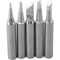 5pcs Lead-Free Welding Solder Tip Soldering IronTip Replacement 936 Soldering Iron Tip Welding Head Welding Soldering Accessori