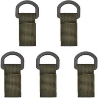 5pcs Outdoor Nylon Molle Webbing Backpack Buckle Mini EDC Bag Clip Tool Army Carabiner