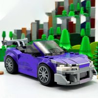 180PCS MOC City Champions Super Car Roman S Mitsy Eclipse 2 Fast Furious Model Technology DIY Creative Building Blocks Gift Home