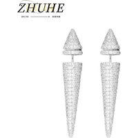 2024 New Cone Earrings Cyberpunk Style Men's And Women's Jewelry Party Gift