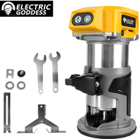 5 Speed Electric Trimming Machine 30000rpm Woodworking Milling Engraving Wood Trimmer Power Tools For Dewalt 20V Battery Pin