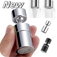 360° Dual Function Anti-splash Bubbler Kitchen Tap Aerator Bathroom Rotatable Extension Faucet Filter Dual Modes Bubbler Nozzle
