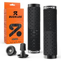 BUCKLOS 3D Printed Bicycle Grips Double Lock on Bike Handlebar Grips TPU 3D Mountain Bike Grip MTB Cuffs Bicycle Bar Plug