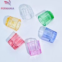 PERMANIA Glass Bowls Dish Reconcile Cup Household Octagonal Powder Container Dentistry Lab Material Or Lash Lift Glue Mixing Cup