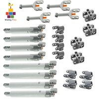 24PCS Grey Linear Actuator Push Rod 15L for LEGOeds MOC Building Blocks 40918 61927 61904 61905 92693
