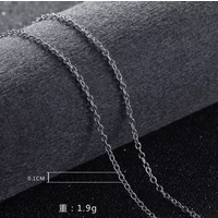 10PCS Popular brands high quality 925 Sterling Silver 1MM circle chain necklace for women jewelry fashion party gifts 45-60CM