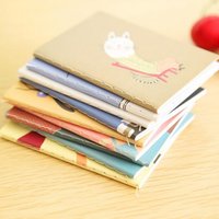 Mini Cartoon Blank Journal Diary Portable Pocket Notebook Office School Supplies 6*8cm 1pcs