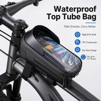 Touchscreen Bike Top Tube Bag Waterproof Phone Holder Fits 7.0" iPhone MTB Road Bicycle Frame Bag Cycling Accessories