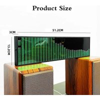 Professional Dynamic Music Rhythm Spectrum Display RGB Full-color Pickup Lamp Desktop Ornament Music Atmosphere Lamp