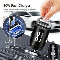 Car Fast Charger USB Type-C Ports Power Adapter Accessories For Dacia Duster Sandero Bigster Dokker Jogger Logan Stepway Lodgy