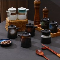 Ceramic Seasoning Bottle Soy Sauce Bottle Vinegar Jar Chili Bottle Restaurant Tableware Creative Sushi Restaurant Tableware