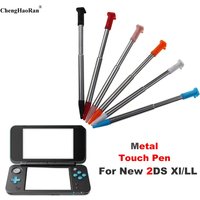 2pcs New Metal Telescopic Stylus Touch Pen For New 2DS XL / LL Touch Screen Replacement Repair Parts