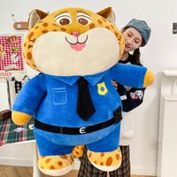 35-100CM Benjamin Clawhauser Disney Zootopia Plush Toys Anime Cartoon Cute Stuffed Xmas Plushie Kids Birthday Toys Gifts