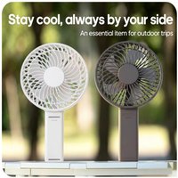 Desk Fan Small Quiet - 180° Foldable Portable Fan with Battery Operated, 6 Inch Rechargeable Handheld Fan