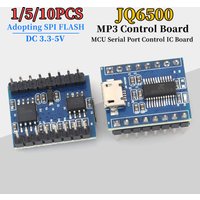 1-10Pcs NEW JQ6500 MP3 Control Module USB Replace 1 to 5 Channel MP3 Voice Standard JQ6500 Voice Module