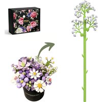 Baby's breath Blossoms Building Block Bouquet Flowers Featuring Gradient Petal Details Ideal for Tabletop Display DIY Home Decor