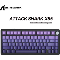 Attack Shark X85 Mechanical Keyboard It supports 2.4G, RGB Bluet perfectly compatible with Windows and Mac systems.