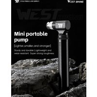 AliExpress West Biking WEST BIKING Mini Bicycle Pump 130PSI Portable Aluminum Alloy Bike Pump for Schrader/Presta Valve MTB Road Bike Accessories