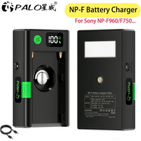 NP-F Battery Charger Adapter NP F Plate Adapter with Fast Charging Cable for Sony NP-F750 F550 F970 NP F960 F980 LCD NPF Charger