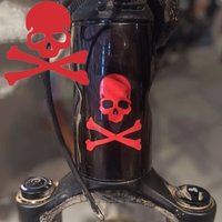 AliExpress NONE Car Mirror Personalization Sticker Bike Motorcycle Fixed Gear Skeleton Sticker Skull Mountain Bicycle Decal Accessories
