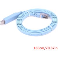 1.8M USB To RJ45 USB To RS232 Serial To RJ45 CAT5 Console Adapter Cable Cord For Routers New