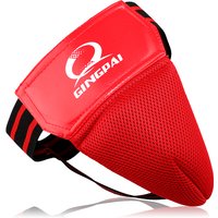 GINGPAI Adult Men Kids Jockstrap Sanda Groin Guards Crotch Guard Kick Boxing Training Athletic Cup Protector Sports Accessories