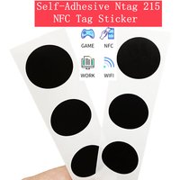 10/50/100pcs RFID NFC Ntg215 Self-adhesiveTags Black Sticker 13.56MHz NFC 215 Adhesive Labels 504 Bytes NFC Personal Automation