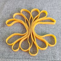 20 Pcs High-quality Stretchable Sturdy Yellow Rubber Rings Rubber Elastic Bands For School Office Stationery Large Rubber Bands