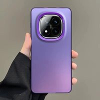Metallic Laser Aurora Skin Matte Case For Xiaomi Redmi Note 14 Pro Plus 4G 5G For RedmiNote14Pro + Poco X 7 PocoX7 Little X7