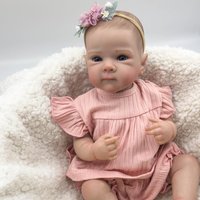 Vivid Rebirth Doll 18 Inch Full Body Vinyl Washable Simulation Dolls Cute Dress Up Game Toy, Birthday Gift