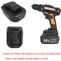WORX 20V 4pin tool battery adaptor work for Makita for milwaukee for dewalt for bosch 18V 20V battery