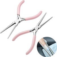 Acrylic Nail C Curve Pincher Pinching Tool Clamp Shaping Tweezers Nails Extension Clips UV Polish Extend Nail Tips Manicure Tool