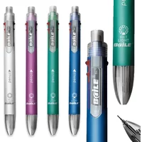 6 in 1 MultiColor Pen Ballpoint Pen Set Retractable 5 Colors and Mechanical Pencil in One Pen Multifunction Pen Stationery