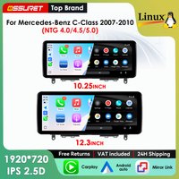 1920*720 Carplay Linux 5.4 Autoradio für Mercedes-Benz C-Klasse S204 S205 W204 W205 2007 - 2019 NTG 4.0 4.5 5.0 Multimedia-Videoplayer T113-i Dual-Core USB BT Mirror Link 10,25 / 12,3"