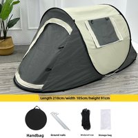 Outdoor portable foldable windproof and sun-proof coated thickened quick-open indoor boat tent for camping and outdoor use
