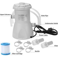 Electric Swimming Pool Filter Pump for Above Ground Pools Metal Frame Pool Water Circulation Pump Debris Filtration System