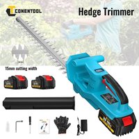 CONENTOOL 20'' Elektrische Heckenschere 21V Kabellose Gartenschere Garten-Elektrowerkzeuge 4000mAh Akku für Makita 18V Akku