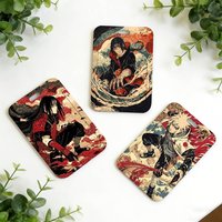 Anime N-Naruto Cool ID Card Holder Neck Strap Pendant Door Holder Lanyards Keychain Work Credential Case Gift