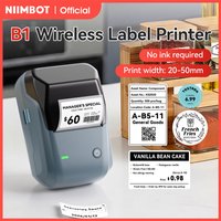NIIMBOT B1 draagbare thermische printer met tapes 2-inch zelfklevende labelprinter Mini Bluetooth Sticker Maker Ondersteuning smartphones PC