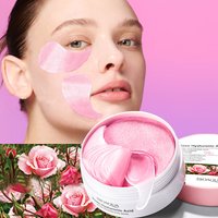 Rose Hyaluronic Acid Moisturizing Eye Mask 60PCS, Improves Dryness/Dehydration/Dullness of the Eyes and Fades Dark Circles
