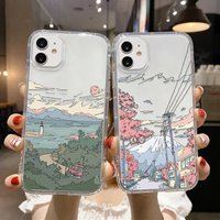 A33 5G Case For Samsung A54 A53 A52 A34 A32 A13 S22 S23 Ultra S21 S20 FE A12 A14 A51 A23 A22 A73 Silicon Landscape Funda Cover