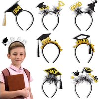 Holiday Party Celebration Headbands pattern Graduation Season Hair Hoop Hanging Ear Hat Headwear Graduation Decoration Headband