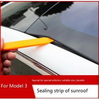 For Tesla Model 3 Car Wind Noise Reduction Kit Quiet Seal Kit Model3 Car Accessories Skylight Glass Sealing Strip Three New 2024