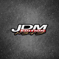 AliExpress JDM style Japanese character stickers - black and red letters suitable for personalized decoration of sedans, trucks, and model