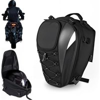 Universal Motorcycle Tail Bag Rear Seat Bag Waterproof Large Capacity Multifunctional Rider Backpack for Dirt Bike Accessories