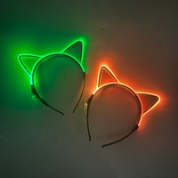 Halloween Christmas Anime Accessory Decorative Headwear Luminous LED Headband Glow Bow Ties Girls Women Cute Gift Headband