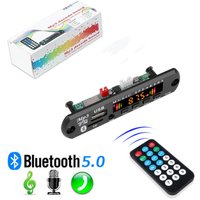 Bluetooth 5.0 MP3 WMA WAV Decoder Board DC 9V 12V Car Music Player USB Record FM Radio 3.5mm AUX for Speaker Handsfree Audio DIY